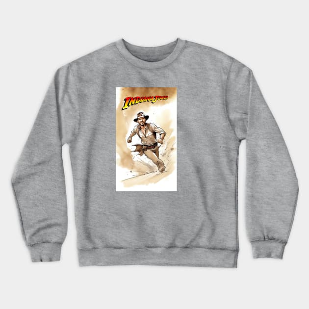 Indiana Jones - Quick sand 2 Crewneck Sweatshirt by Buff Geeks Art